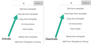 Activate and Deactivate Form