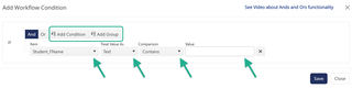 add workflow condition
