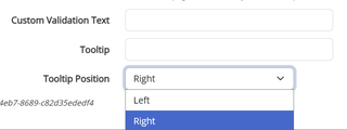 custom validation text