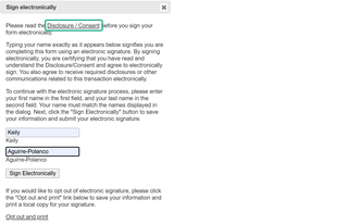 disclosure/consent