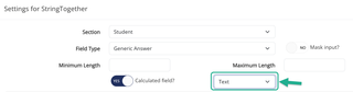 settings for stringtogether
