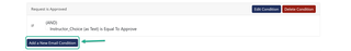 Add a new email condition