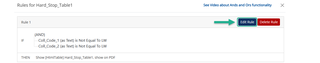 edit rule for hard stop