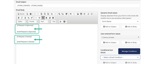 Text in curly brackets