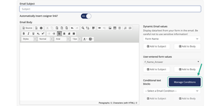 Select Manage Conditions