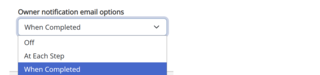 owner notification email options