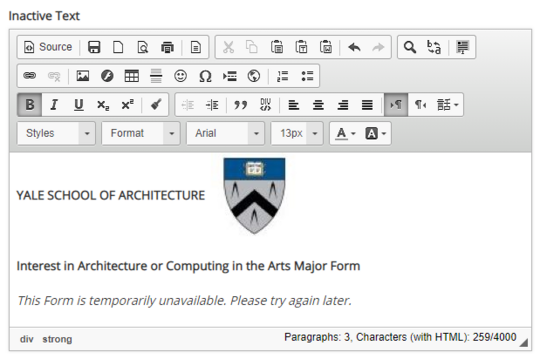 Other Form Level Settings | Dynamic Forms